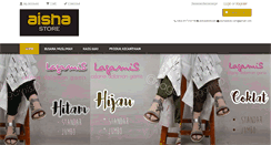 Desktop Screenshot of aishastore.com